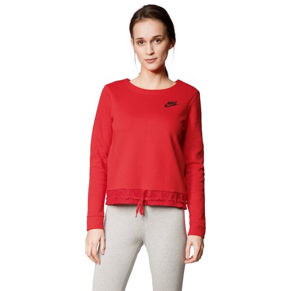 Bluza damska NIKE BLUZA W NSW AV15 FLC CRW 804016657 kolor czerwony
