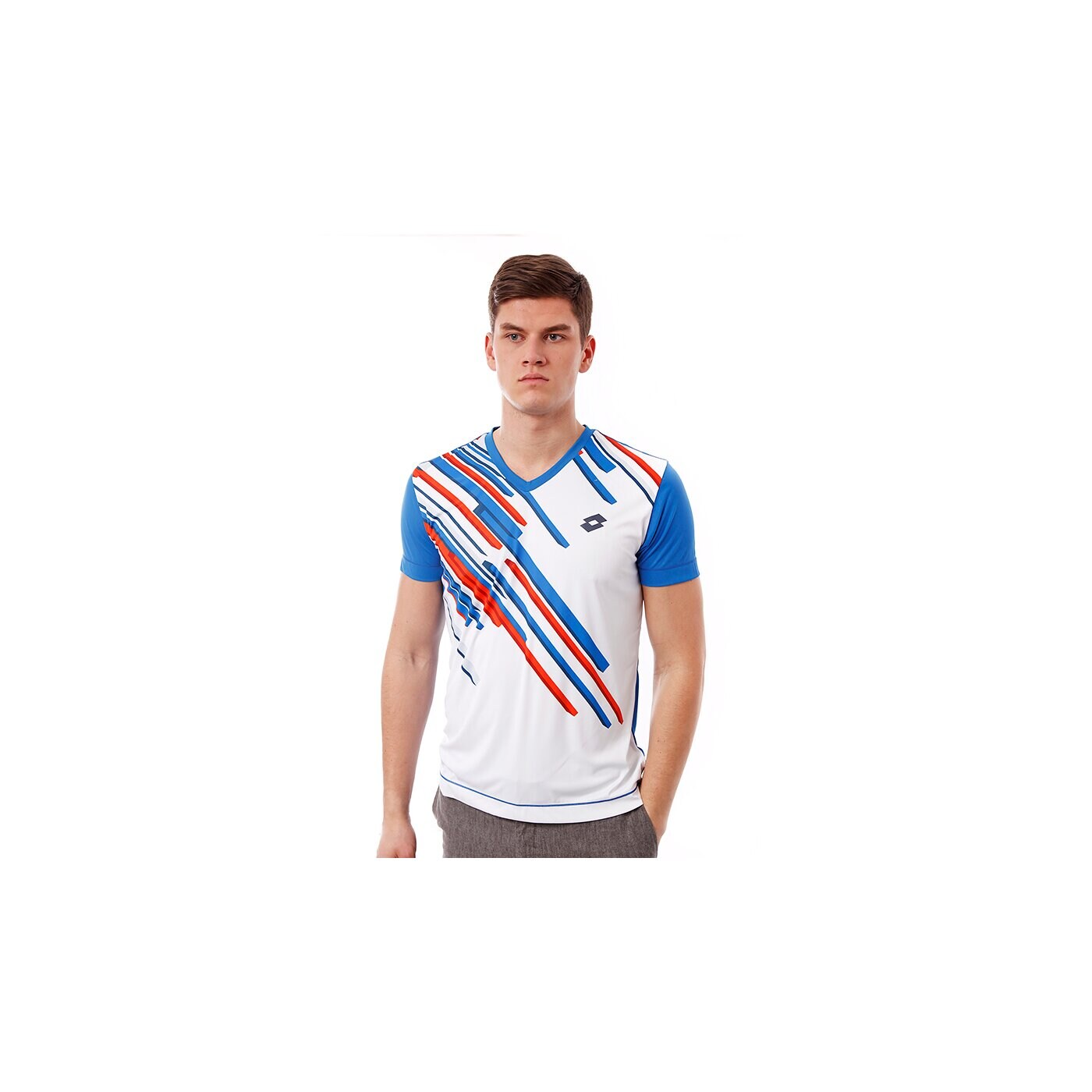 Koszulka męska LOTTO T-SHIRT SLADE q8702 kolor biały