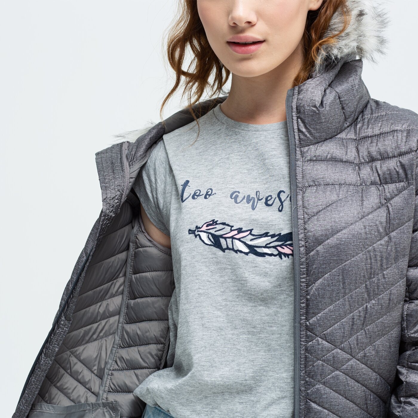 Koszulka damska FEEWEAR T-SHIRT GUAVA fw39tsd16001 kolor szary