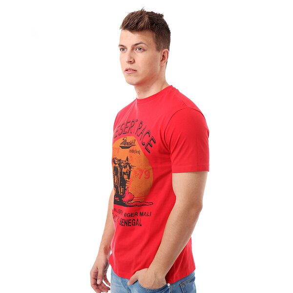 Koszulka męska FEEWEAR  T-SHIRT FILIPE fw14tsm01002 kolor czerwony