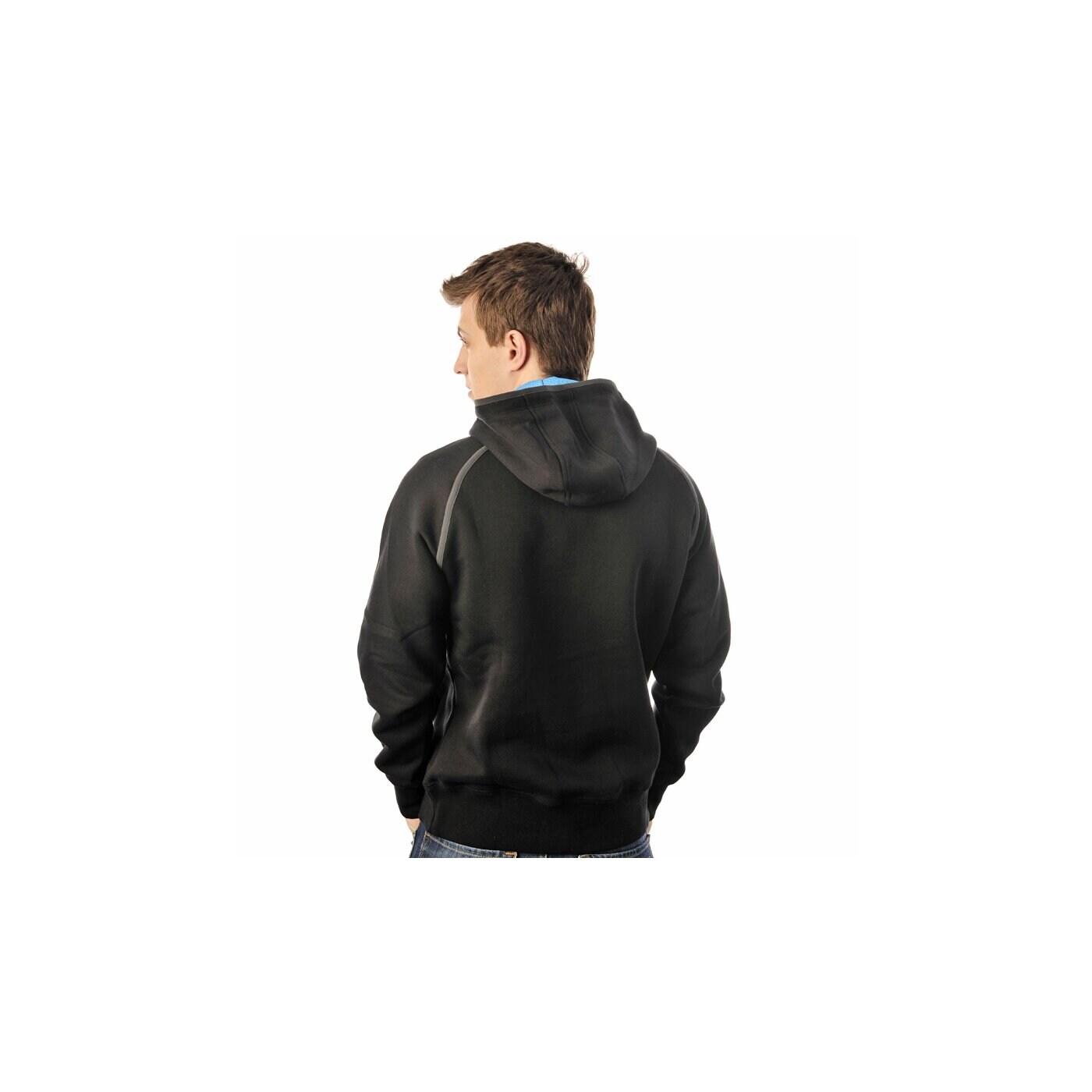 Bluza męska NIKE BLUZA HYBRID   FORMATION  FZ PO HOODY 450704010 kolor czarny