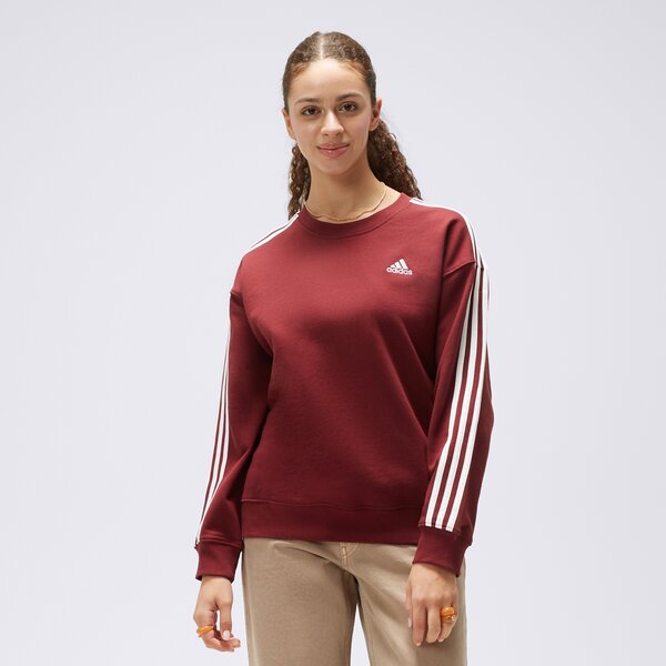 Bluza damska ADIDAS BLUZA W 3S FT SWT il3433 kolor bordowy