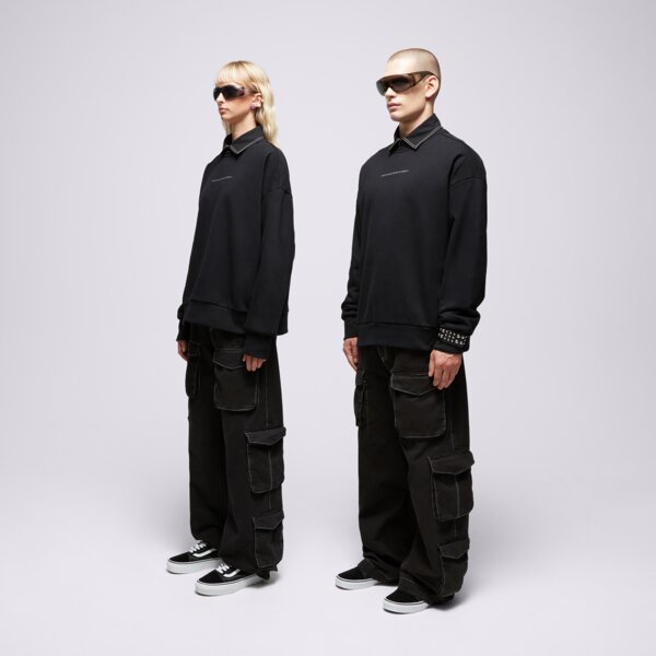 S.NOW JOB SIZEER CREWNECK “I DON'T KNOW” BLACK si123blu51001 kolor czarny