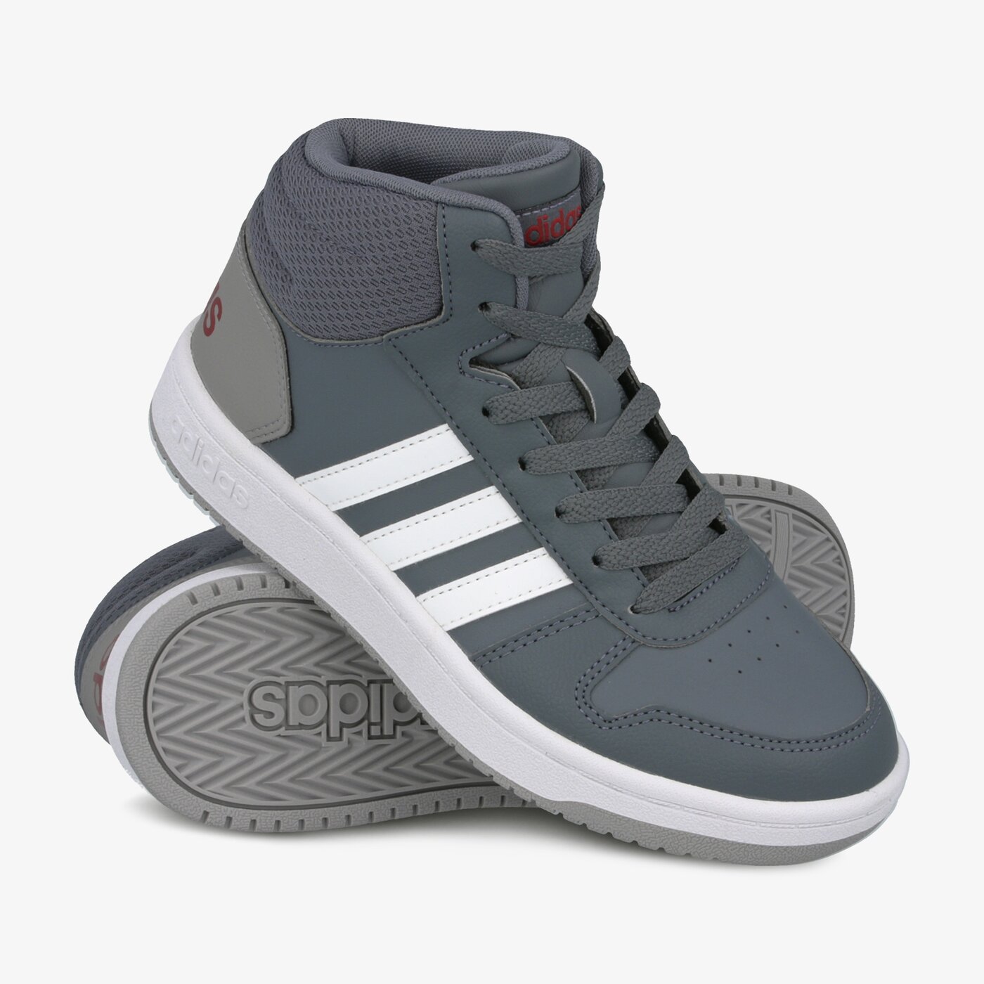 Buty dziecięce ADIDAS HOOPS MID 2.0 K ee6709 kolor szary