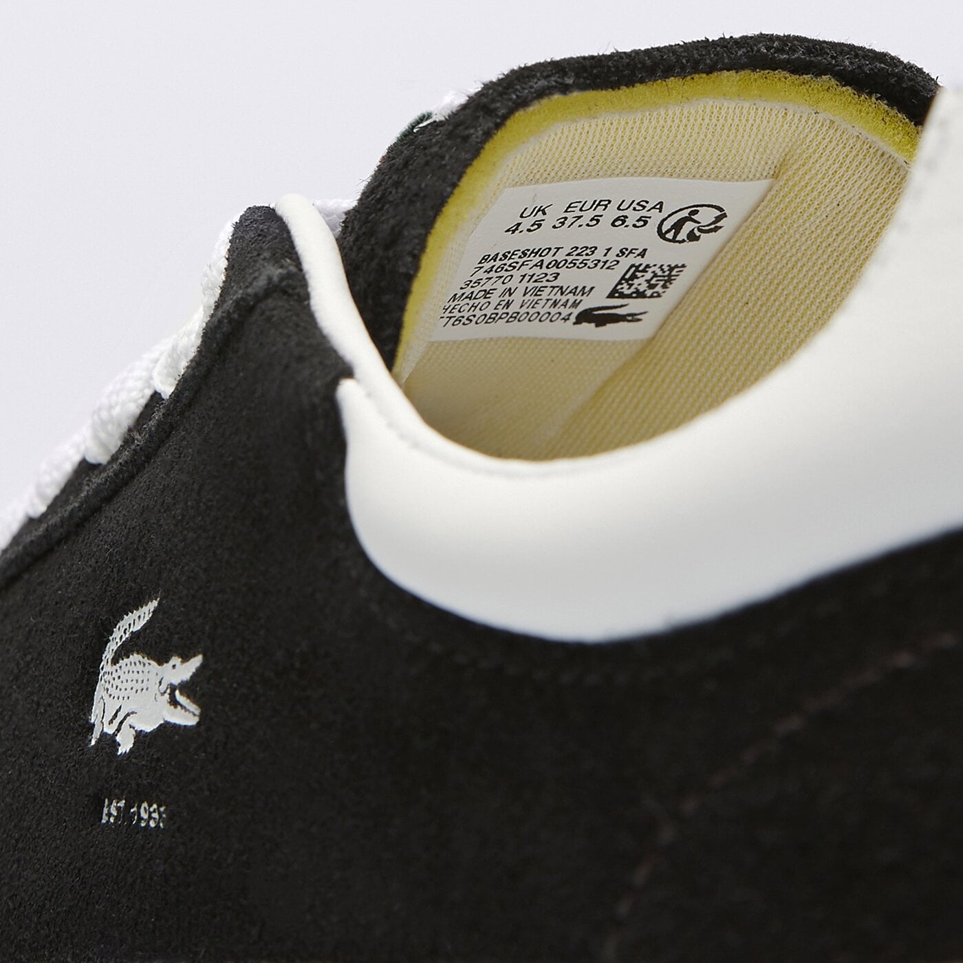 Buty sportowe damskie LACOSTE BASESHOT 223 1 SFA 746sfa0055312 kolor czarny