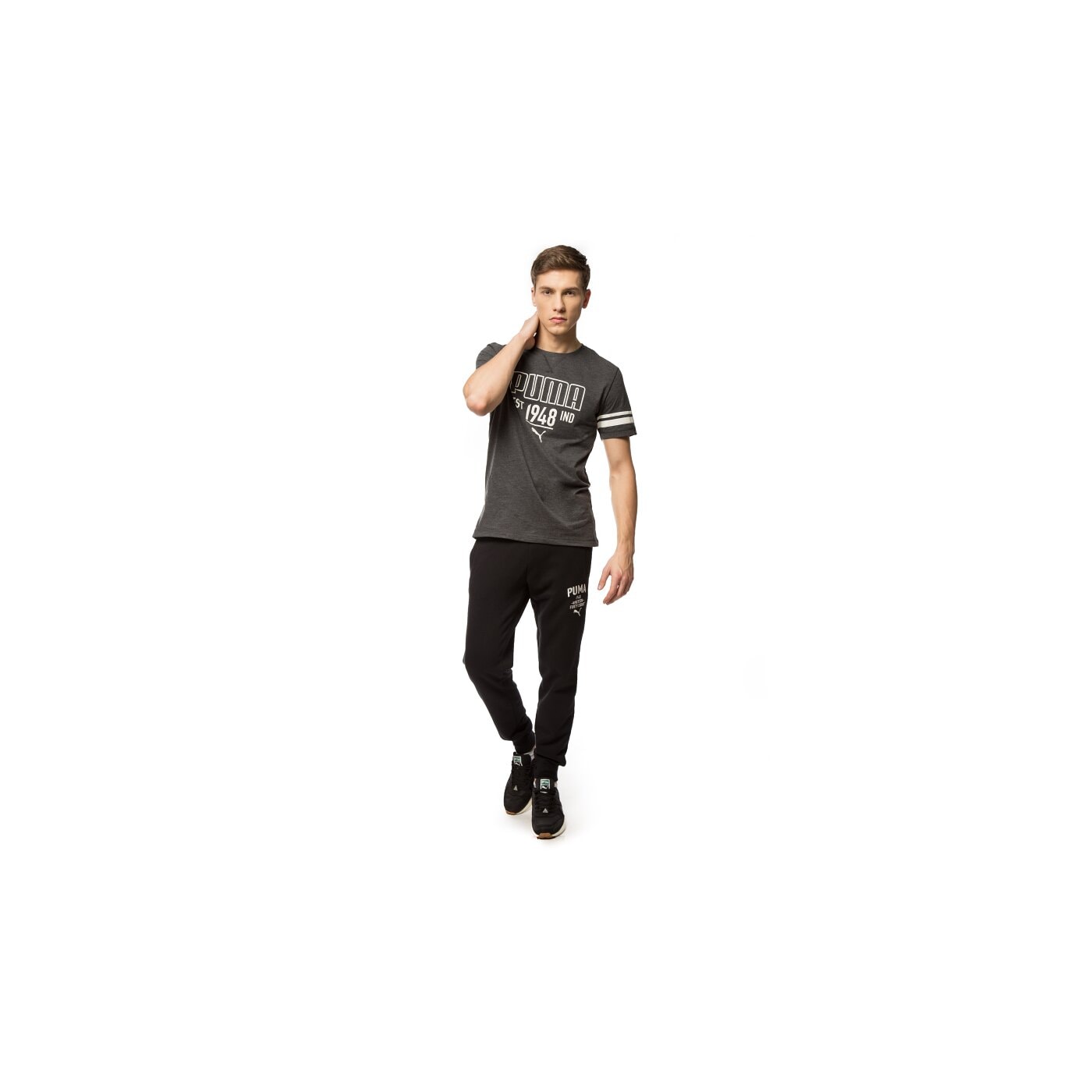 Koszulka męska PUMA T-SHIRT STYLE ATHL TEE 83410207 kolor czarny