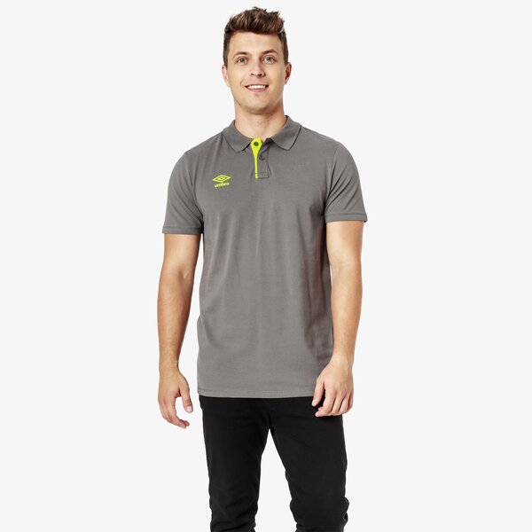 Koszulka polo męska UMBRO POLO FW PIQUE 65095u-fwv kolor szary