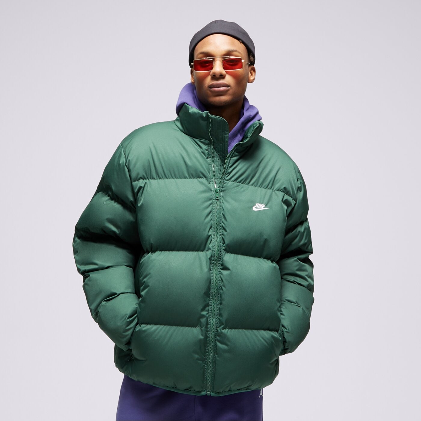 Kurtka zimowa męska NIKE KURTKA M NK CLUB PUFFER fb7368-323 kolor zielony