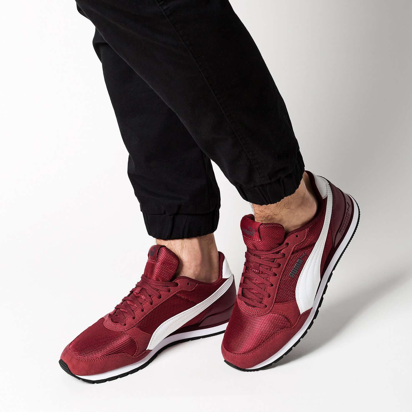 Buty sportowe męskie PUMA ST RUNNER MESH 36681104 kolor bordowy