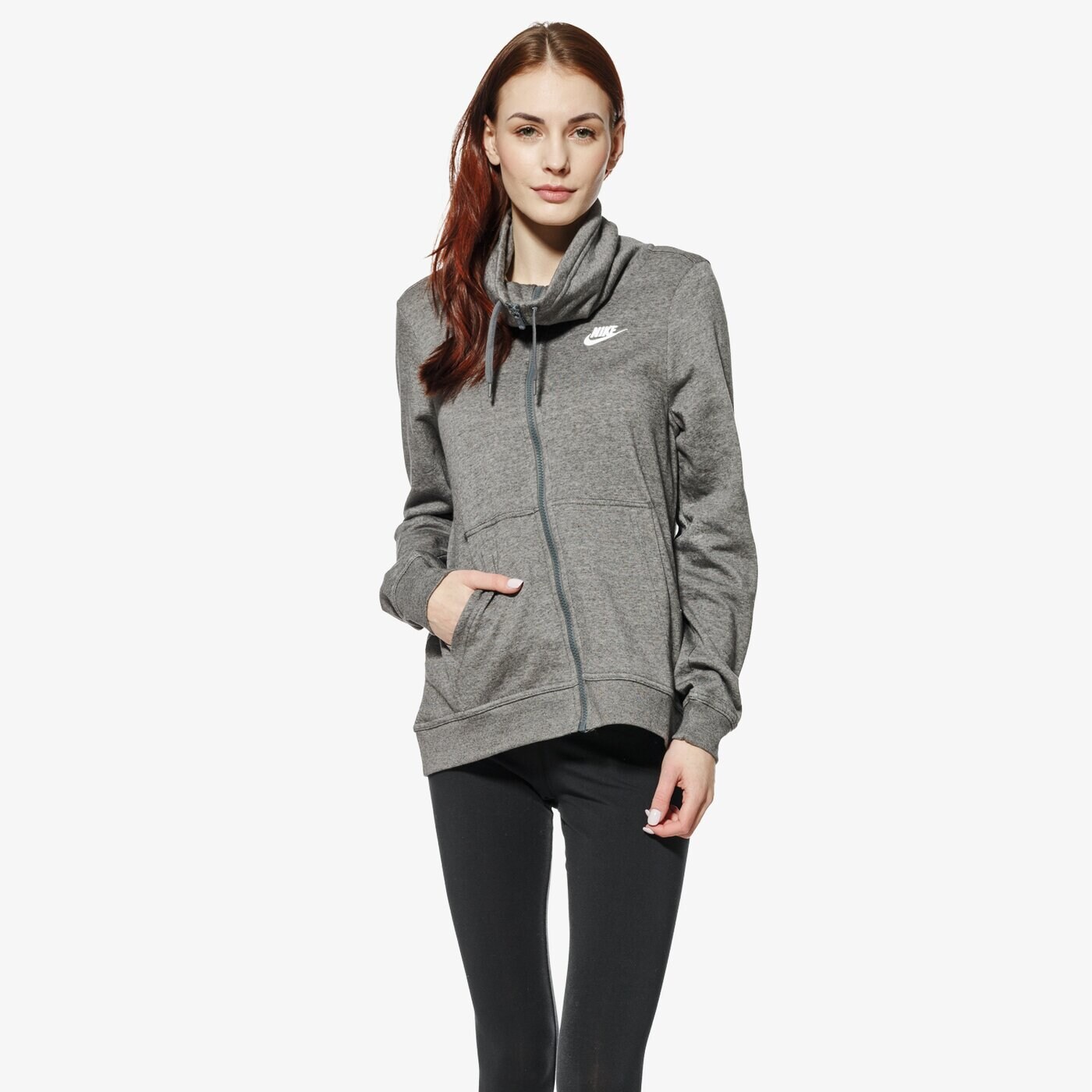 Bluza damska NIKE BLUZA W NSW FNL FZ CLUB 895209-071 kolor szary