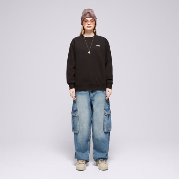Bluza damska VANS BLUZA FLYING CREW EMEA vn00046xblk1 kolor czarny