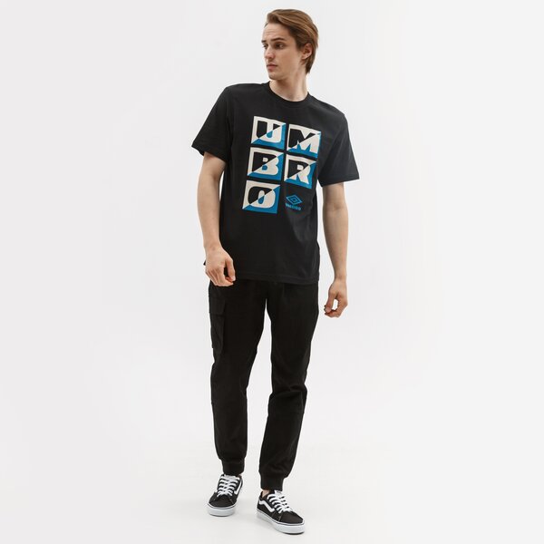Koszulka męska UMBRO T-SHIRT ZUMA GRAPHIC 65868u-060 kolor czarny