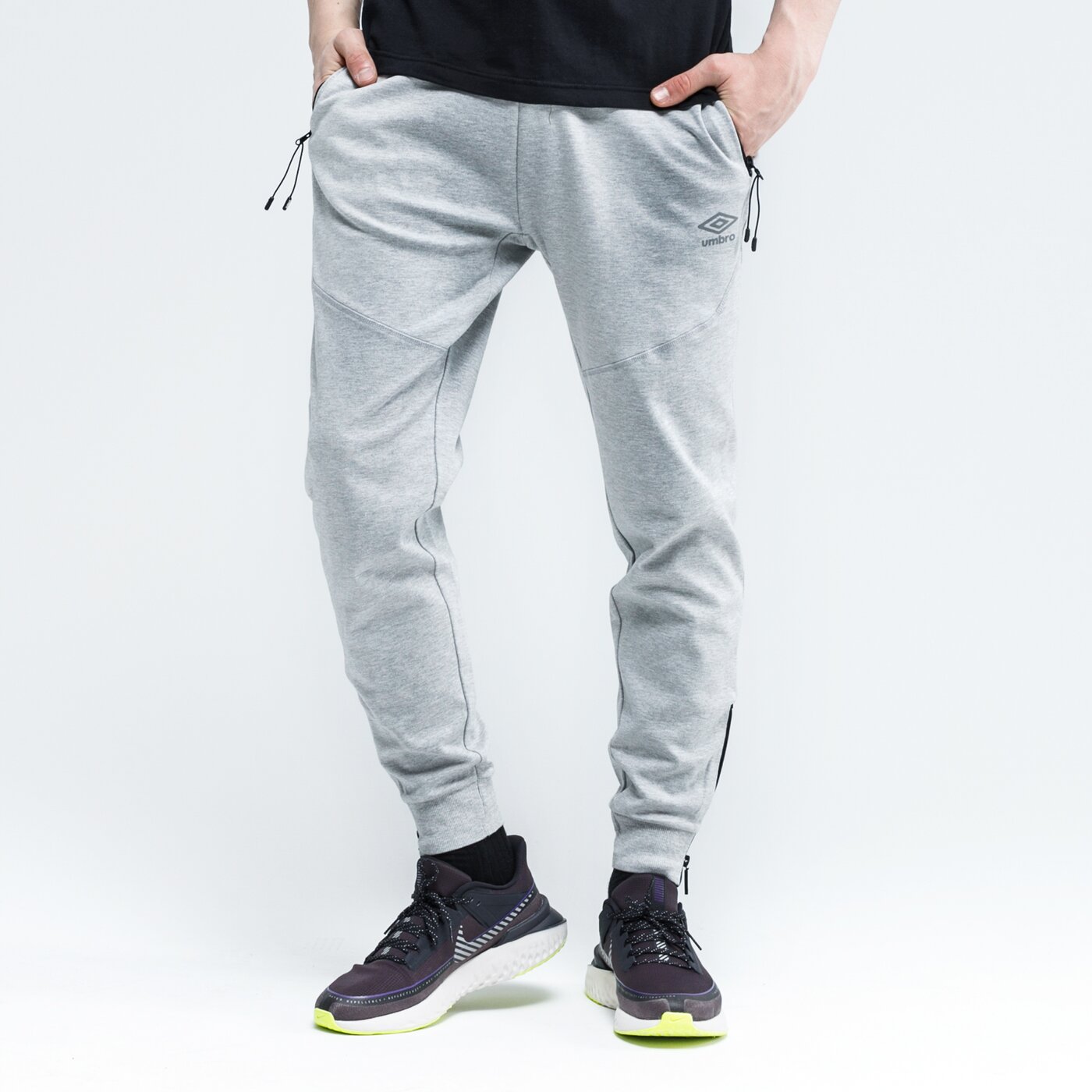 Spodnie dresowe męskie UMBRO SPODNIE RADIGO ul120spm19002 kolor szary