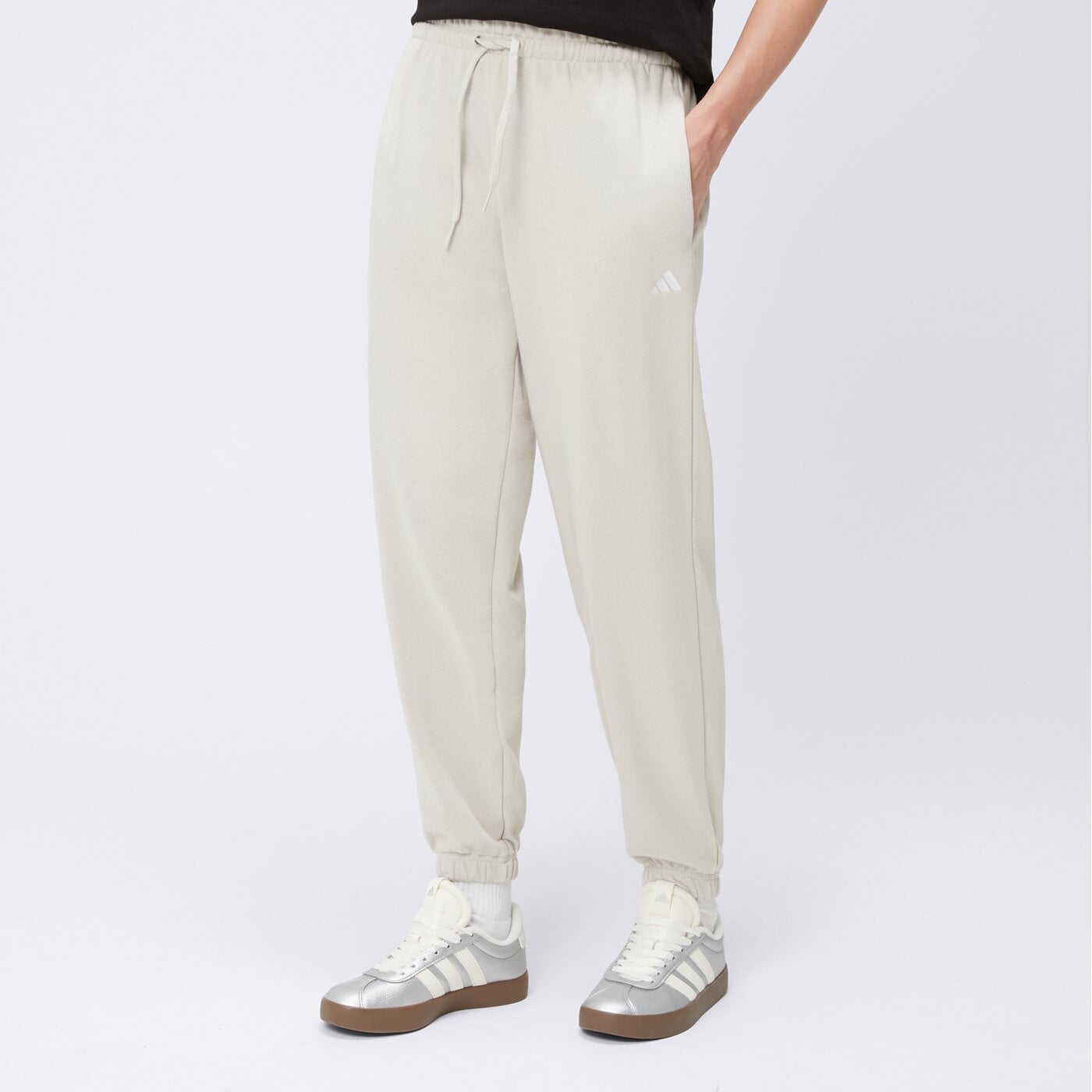 Spodnie dresowe damskie ADIDAS SPODNIE W SL FT CF PT jc8305 kolor szary