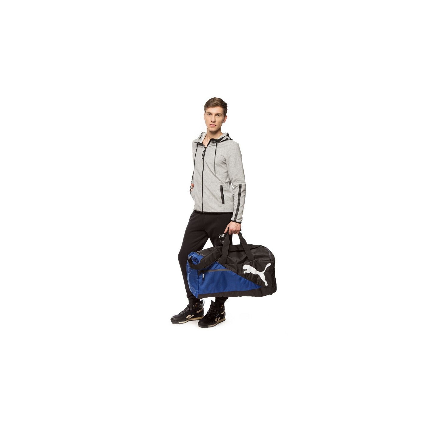 Torba sportowa damska PUMA TORBA FUNDAMENTALS SPORT L 07348603 kolor niebieski