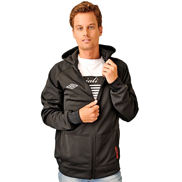 Bluza męska UMBRO BLUZA GEOMETRA ZIP THRGH HOODY 60803u090 kolor czarny