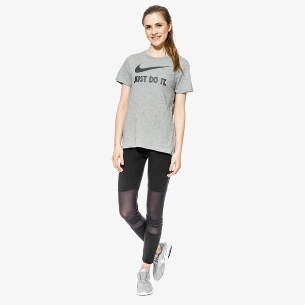 Koszulka damska NIKE T-SHIRT SS W NSW CREW JDI SWSH HBR 889403-063 kolor szary