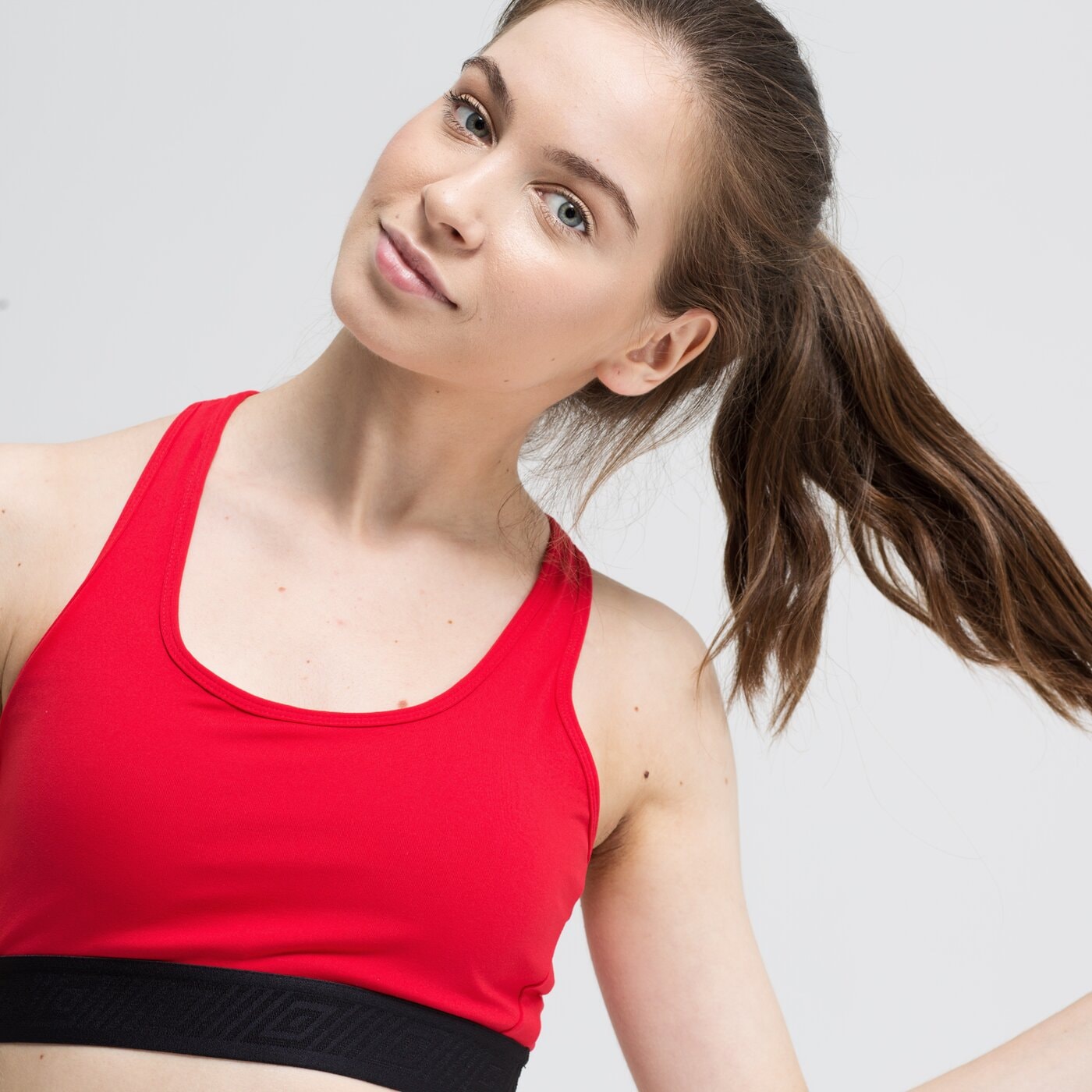 Top damski UMBRO BRA UKUBUKU ul39top04001 kolor czerwony