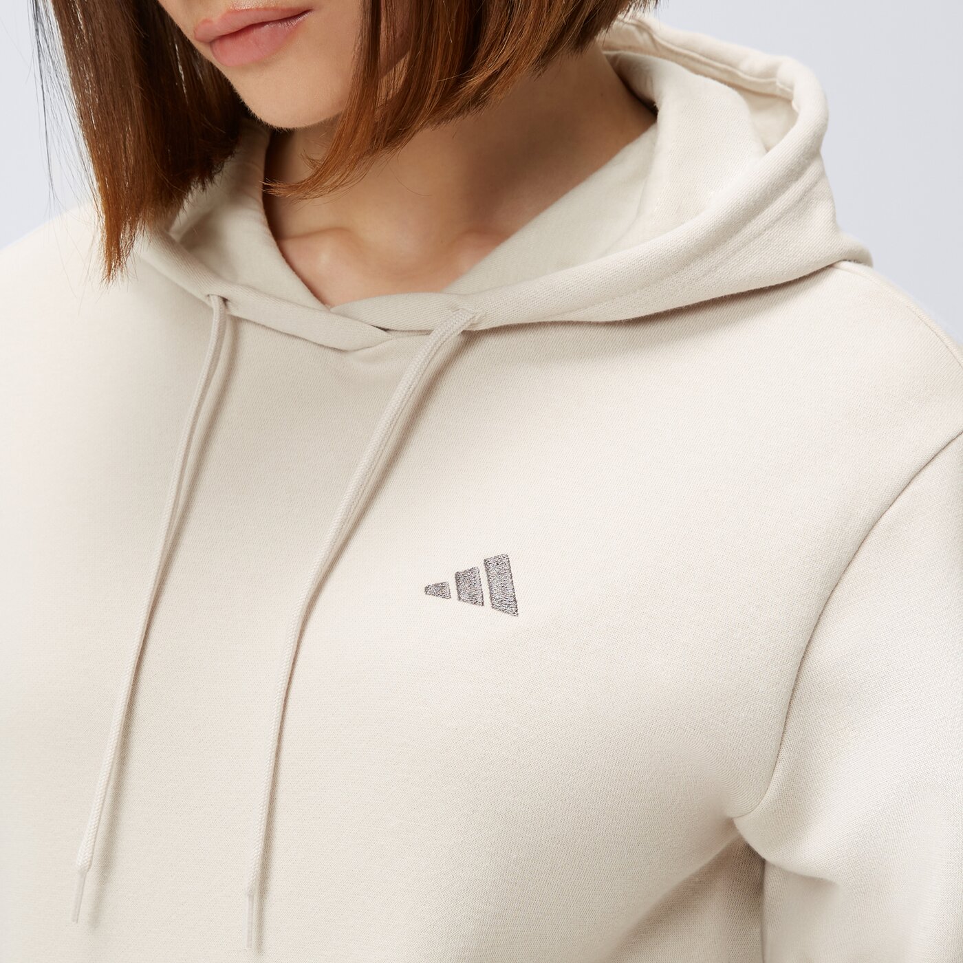 Bluza damska ADIDAS BLUZA Z KAPTUREM W SL FC iy9228 kolor beżowy