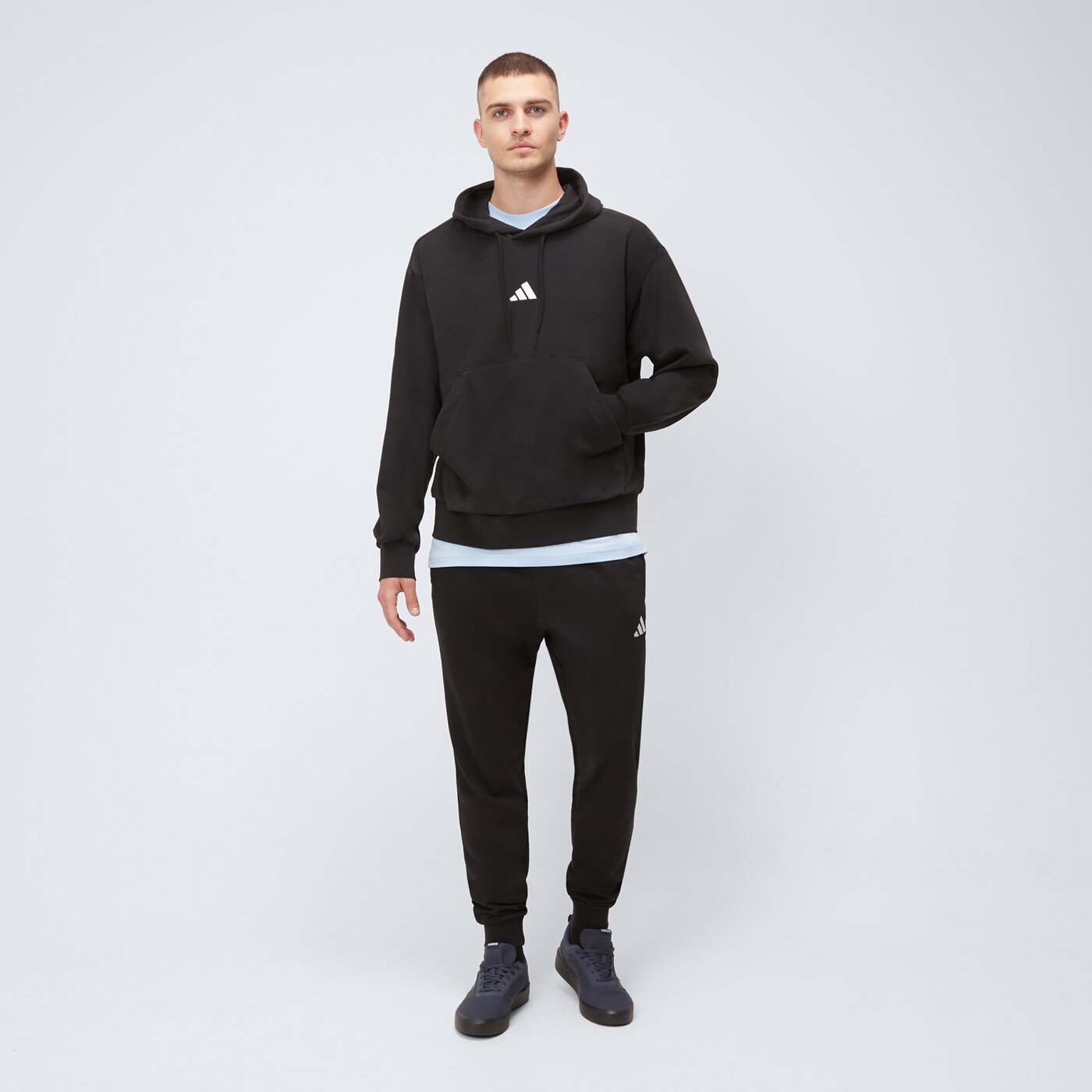 Bluza męska ADIDAS BLUZA Z KAPTUREM M FEELCOZY HD je3849 kolor czarny