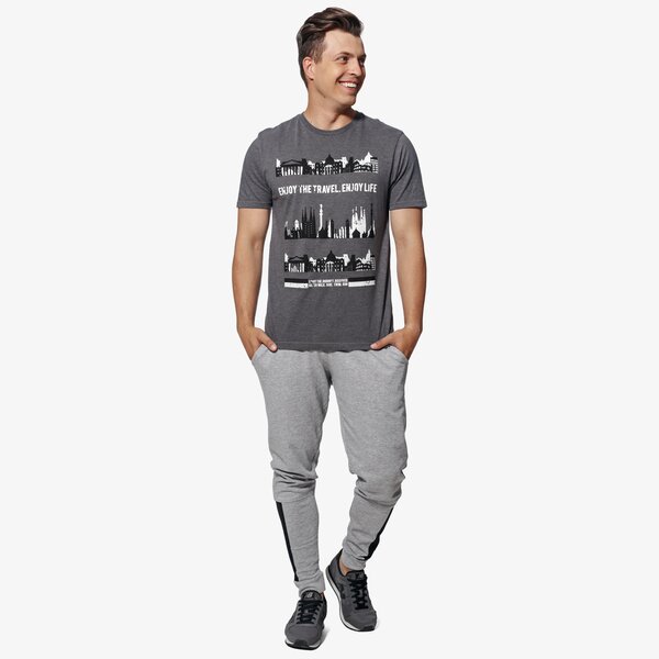 Koszulka męska FEEWEAR T-SHIRT SS PHILIP fw18tsm42001 kolor szary