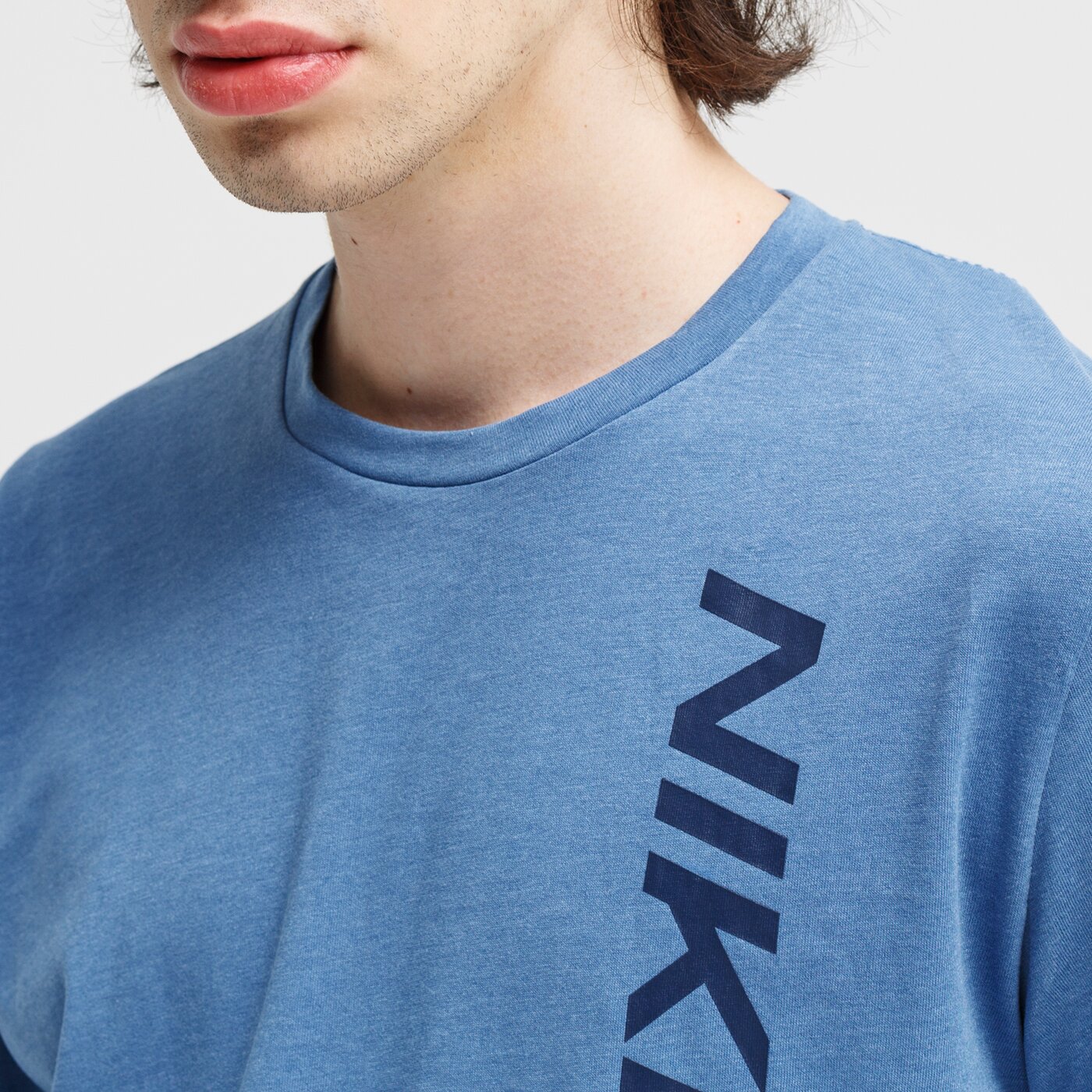 Koszulka męska NIKE T-SHIRT NP SS NPC BURNOUT cu4975-442 kolor niebieski