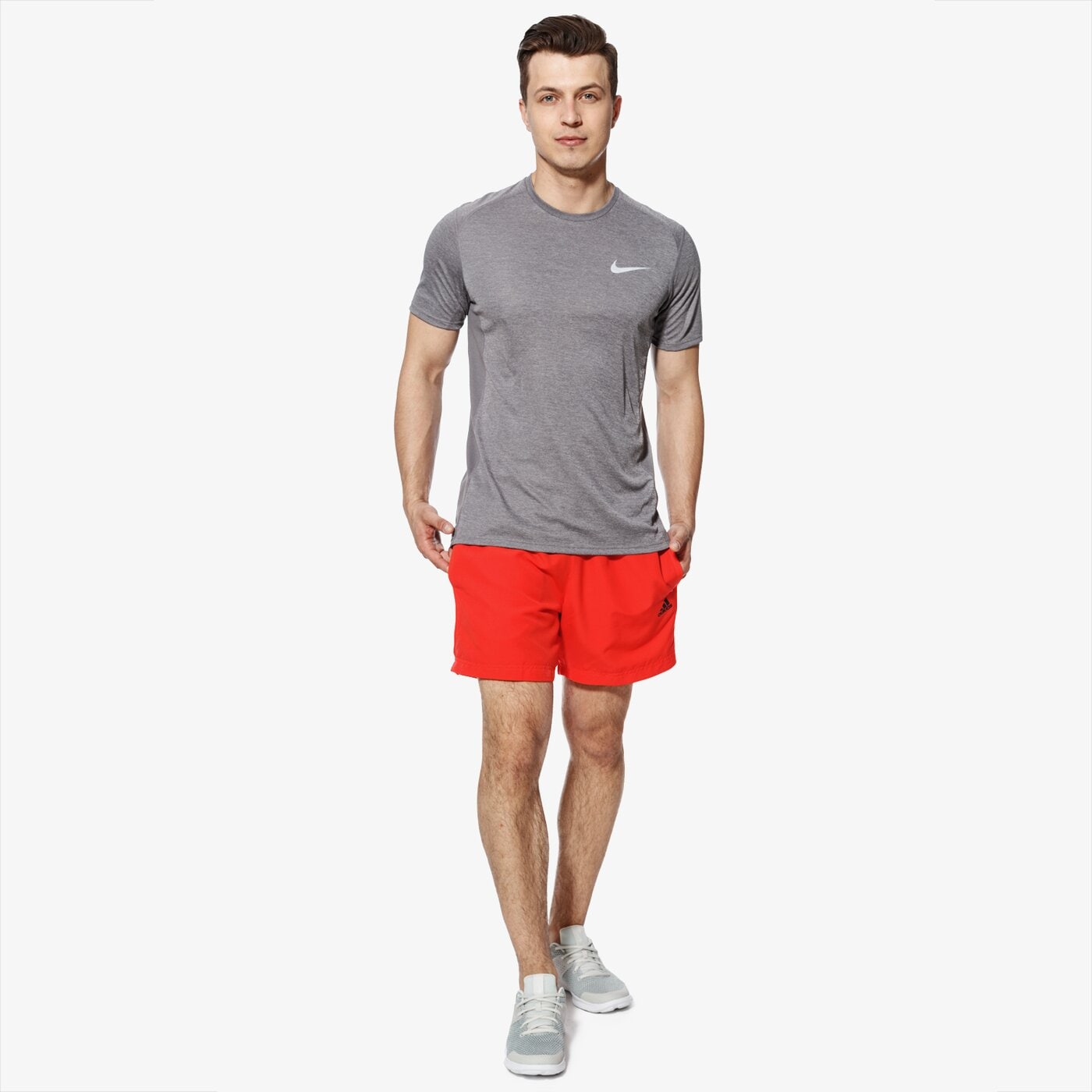 Koszulka męska NIKE T-SHIRT SS M NK DRY MILER TOP SS 833591-036 kolor szary