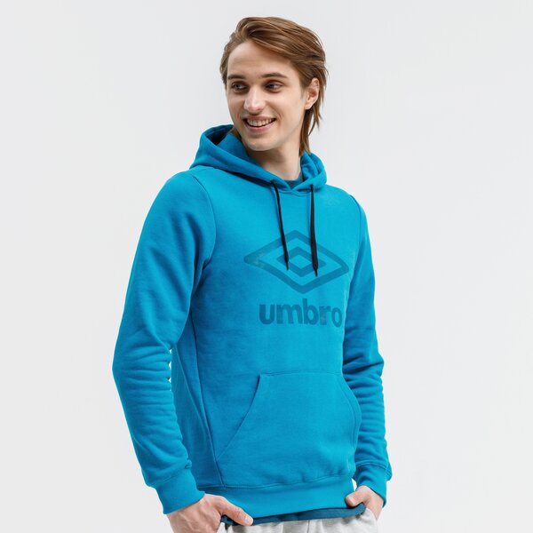 Bluza męska UMBRO BLUZA Z KAPTUREM FW LARGE LOGO 65835u-jw6 kolor niebieski
