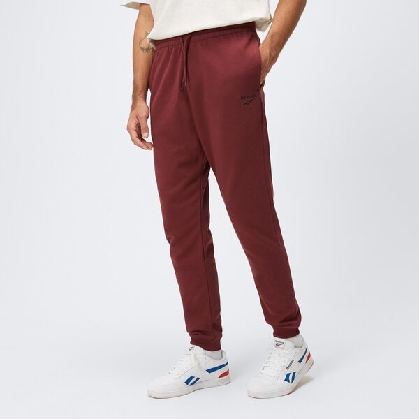 Spodnie dresowe męskie REEBOK SPODNIE REEBOK IDENTITY FLEECE JOGGER 100071033 kolor bordowy