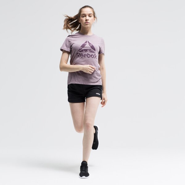 Koszulka damska REEBOK T-SHIRT TE MARBLE LOGO du4925 kolor fioletowy