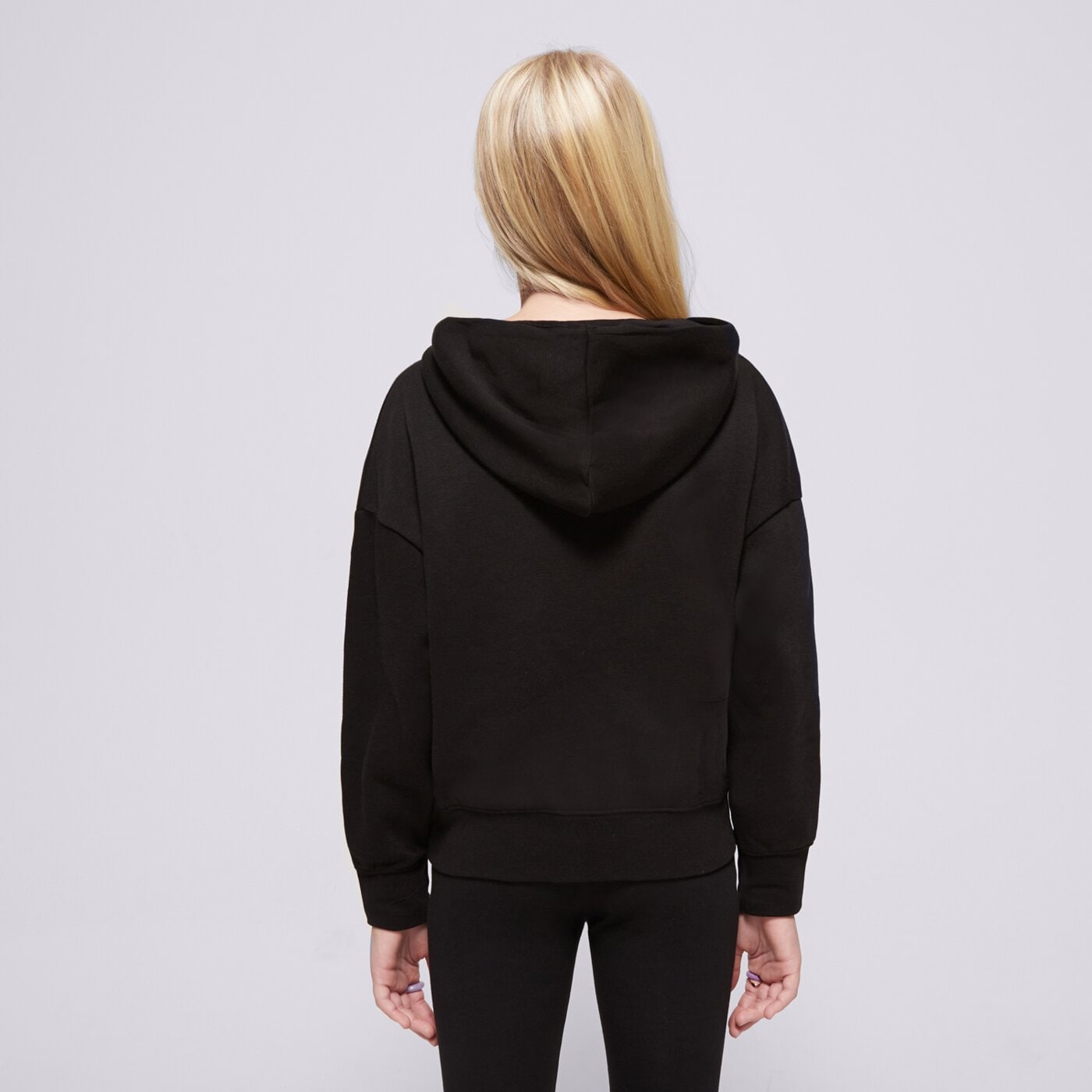 Bluza dziecięca JORDAN BLUZA Z KAPTUREM TAKE FLIGHT SNAP GIRL 45c807-023 kolor czarny