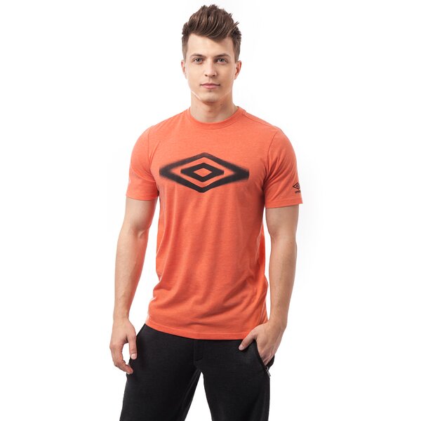 Koszulka męska UMBRO T-SHIRT VELOCITA 62897ucvj kolor pomarańczowy