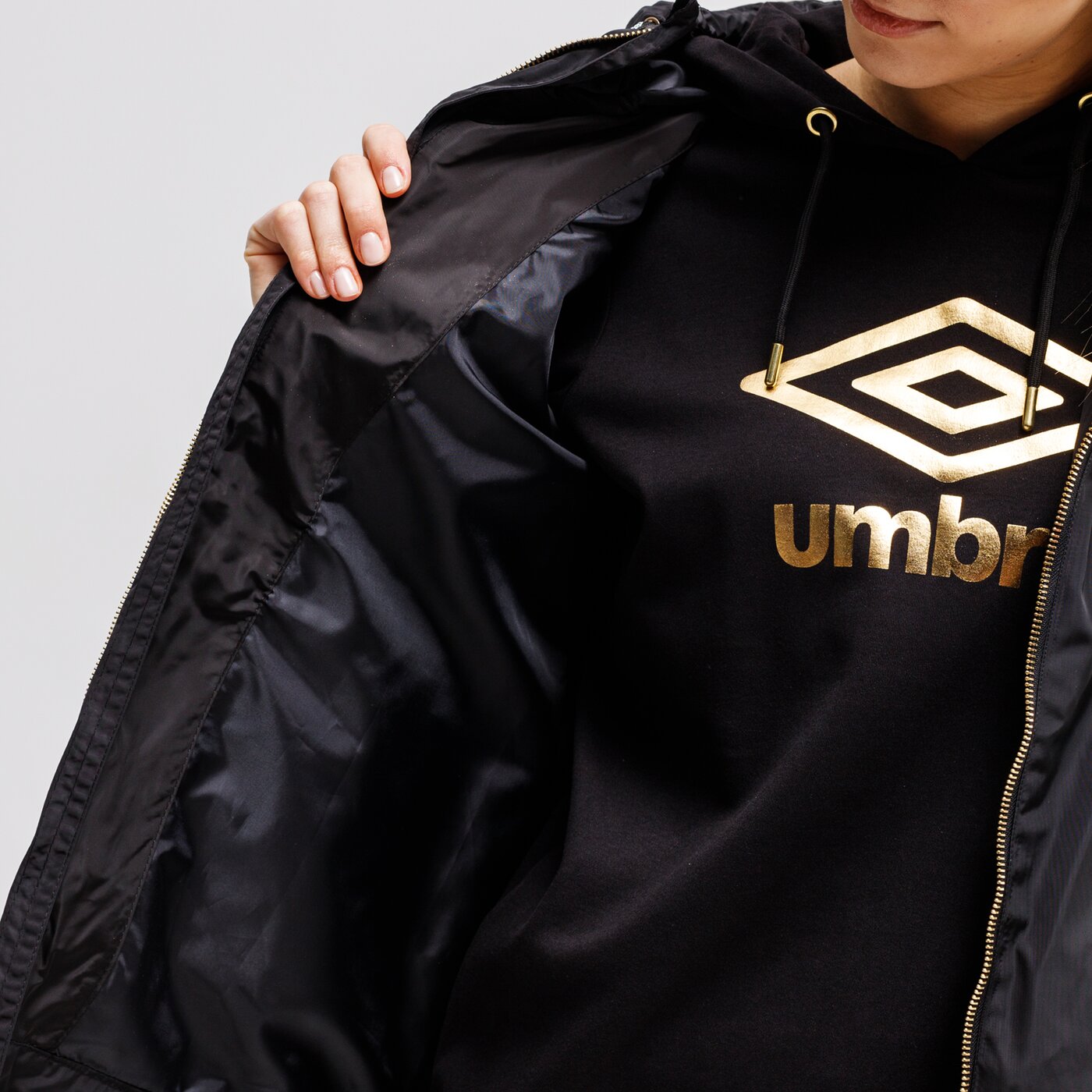 Kurtka przejściowa damska UMBRO KURTKA MOONS ul121kud06002 kolor czarny