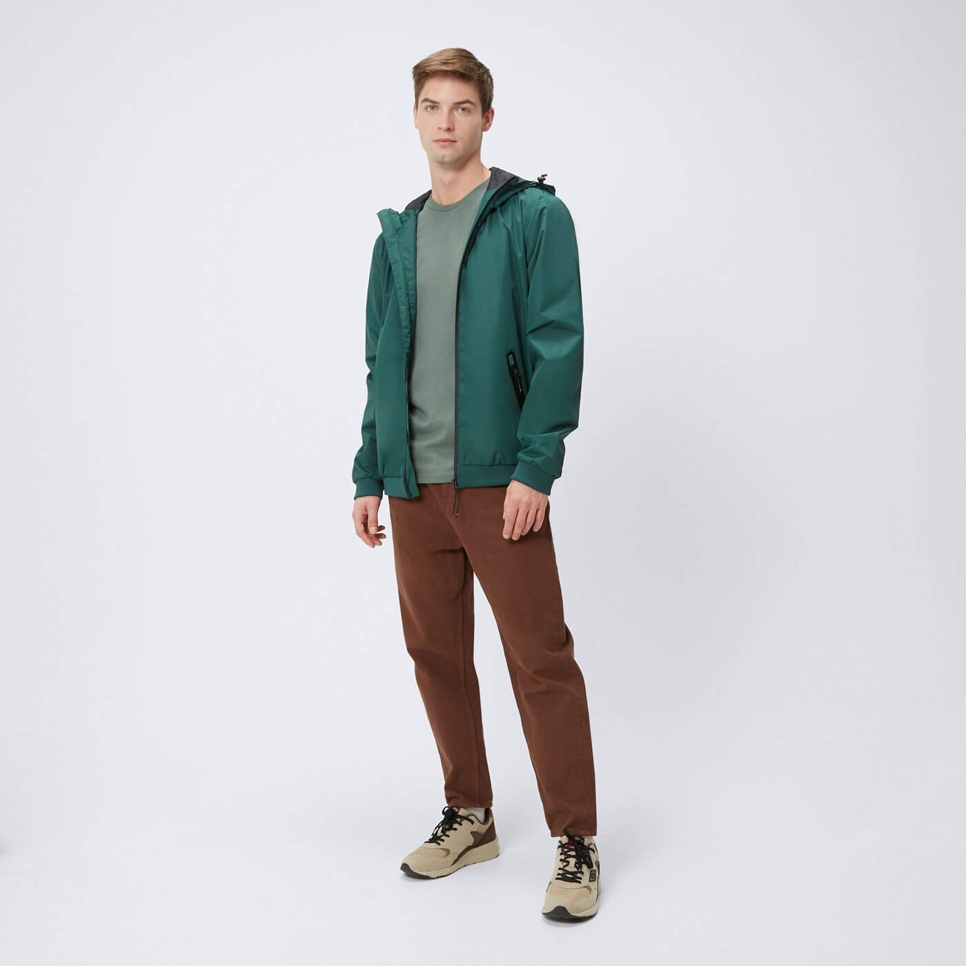 Kurtka przejściowa męska UMBRO KURTKA GINO ul125kum90002 kolor zielony