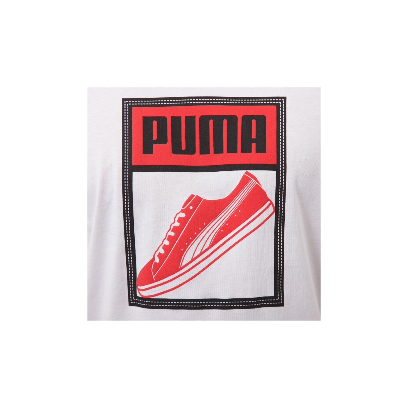 Koszulka męska PUMA T-SHIRT PUMATONGUE 83242402 kolor biały