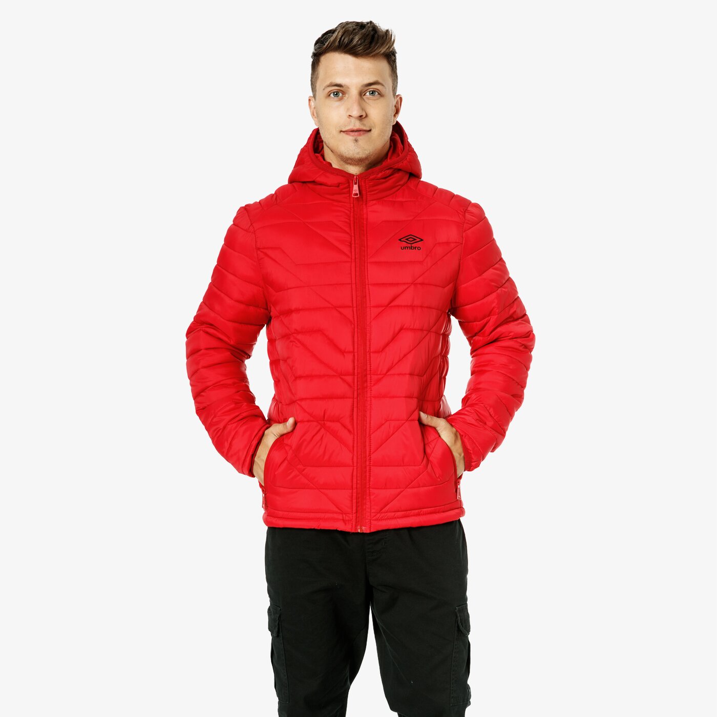 Kurtka zimowa męska UMBRO KURTKA GARNET ul38kum04001 kolor czerwony