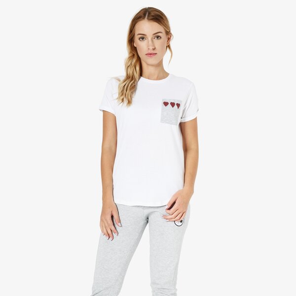Koszulka damska FEEWEAR T-SHIRT SS SWEETHEART fw38tsd25001 kolor biały
