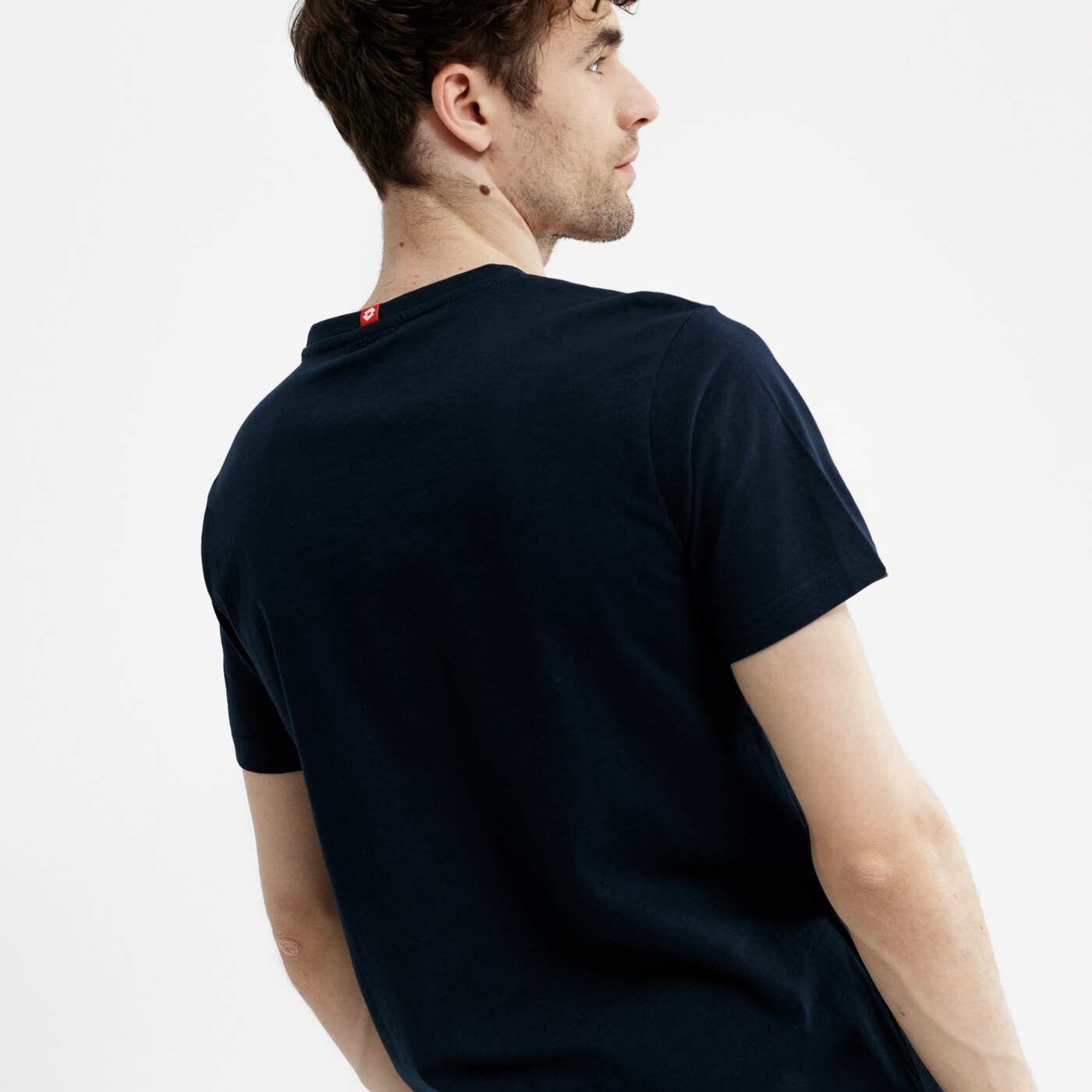 Koszulka męska LOTTO T-SHIRT SS CIAMPINO lo19tsm25002 kolor granatowy
