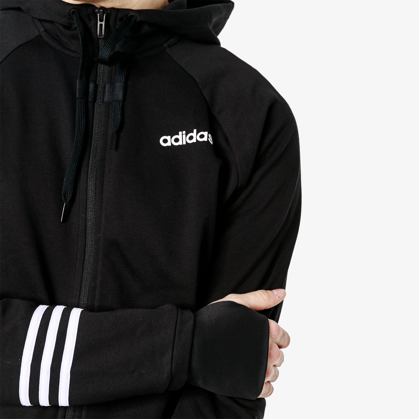 Bluza męska ADIDAS BLUZA E MO FZ FT dt8994 kolor czarny