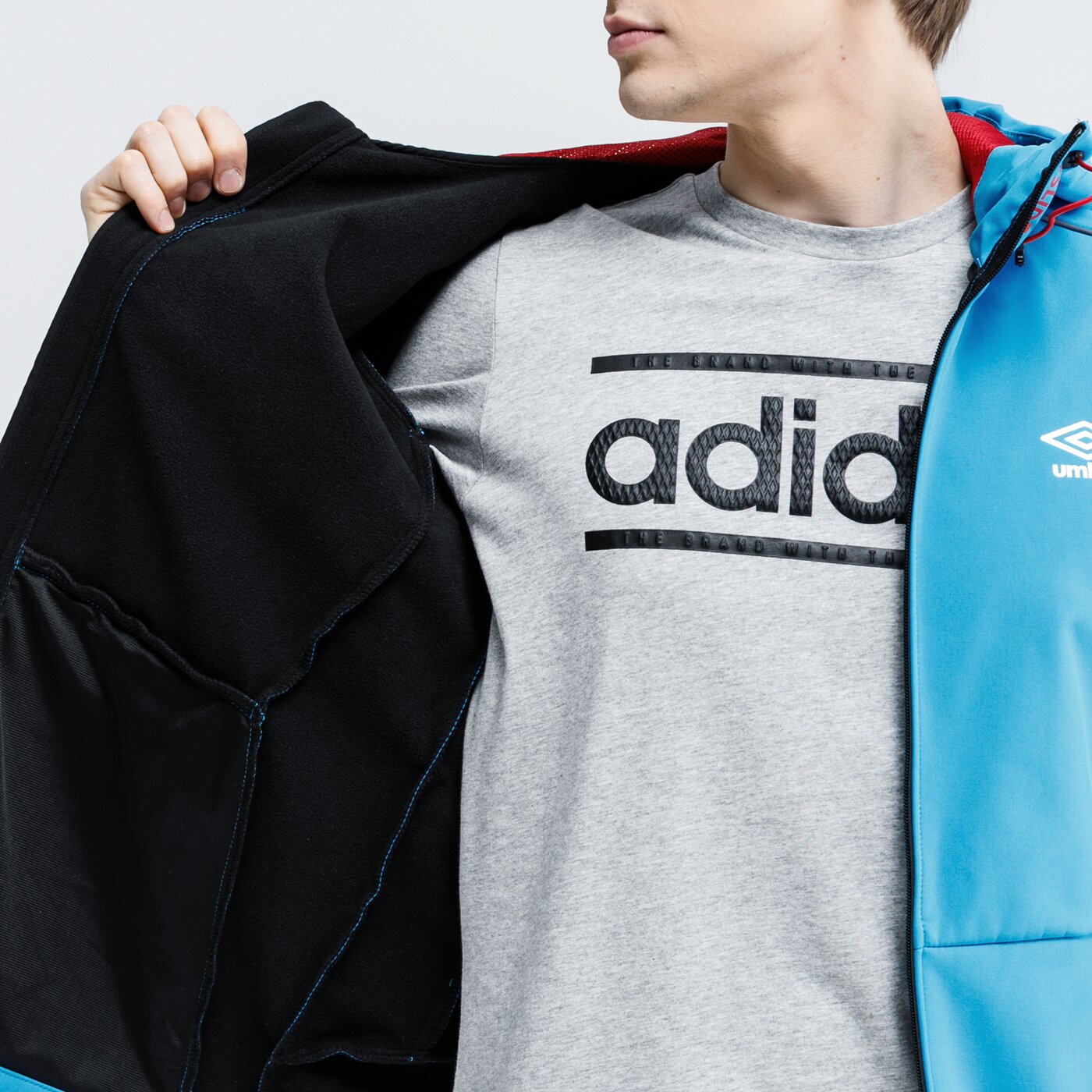 Kurtka przejściowa męska UMBRO KURTKA VEBO ul120kum18002 kolor niebieski