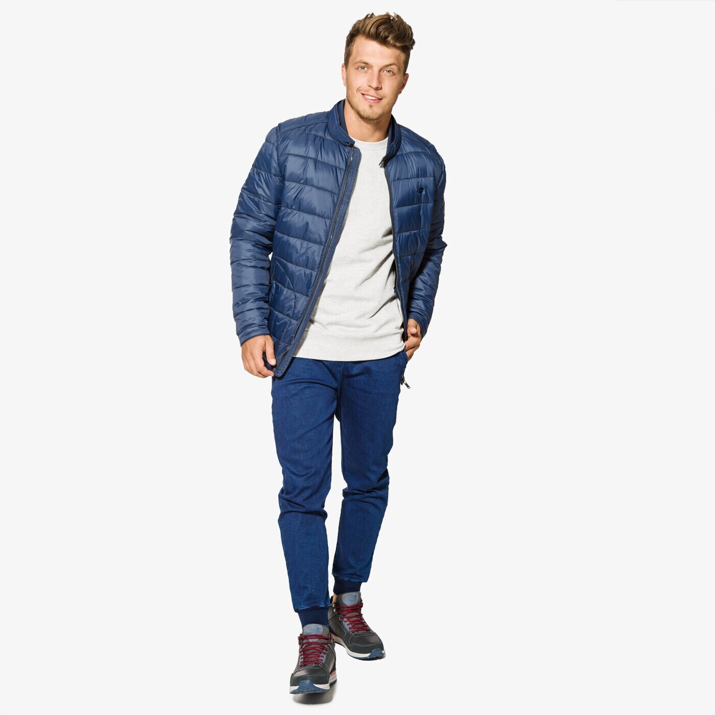 Kurtka zimowa męska LOTTO KURTKA TRAPAZ lo37kum38002 kolor granatowy