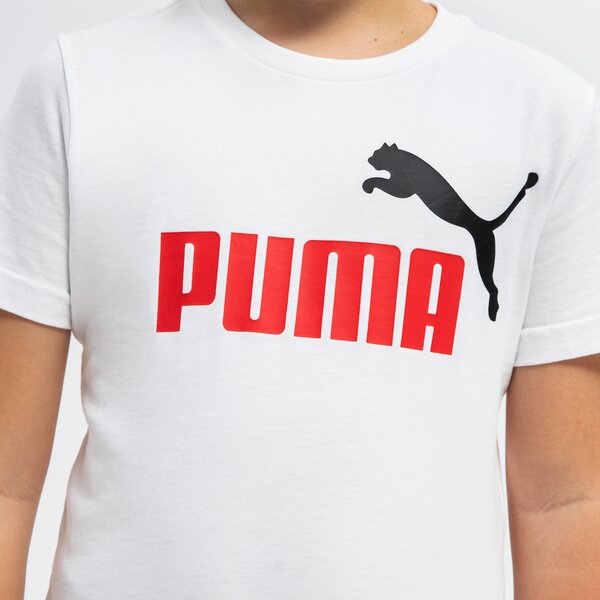 Koszulka dziecięca PUMA T-SHIRT ESS+ 2 COL LOGO B 586985 02 kolor biały