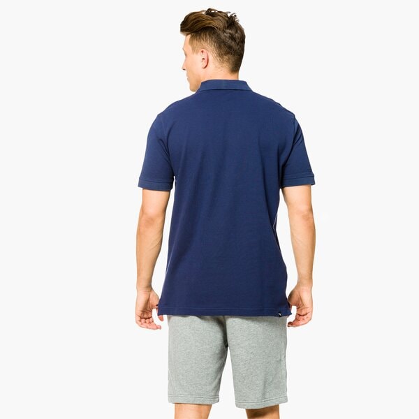 Koszulka polo męska PUMA POLO ESS PIQUE 83824806 kolor granatowy
