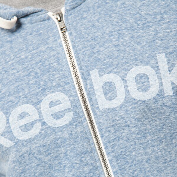 Bluza męska REEBOK BLUZA EL LOGO FULL ZIP ab9811 kolor niebieski