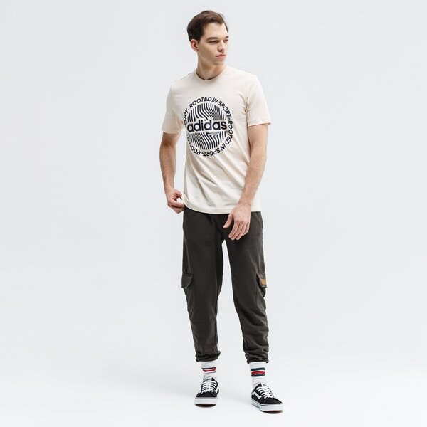 Koszulka męska ADIDAS T-SHIRT SS M CRCLD GRFX T ei4611 kolor beżowy