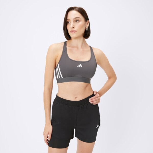 Top damski ADIDAS BRA PWRCT MS 3S iu1708 kolor szary