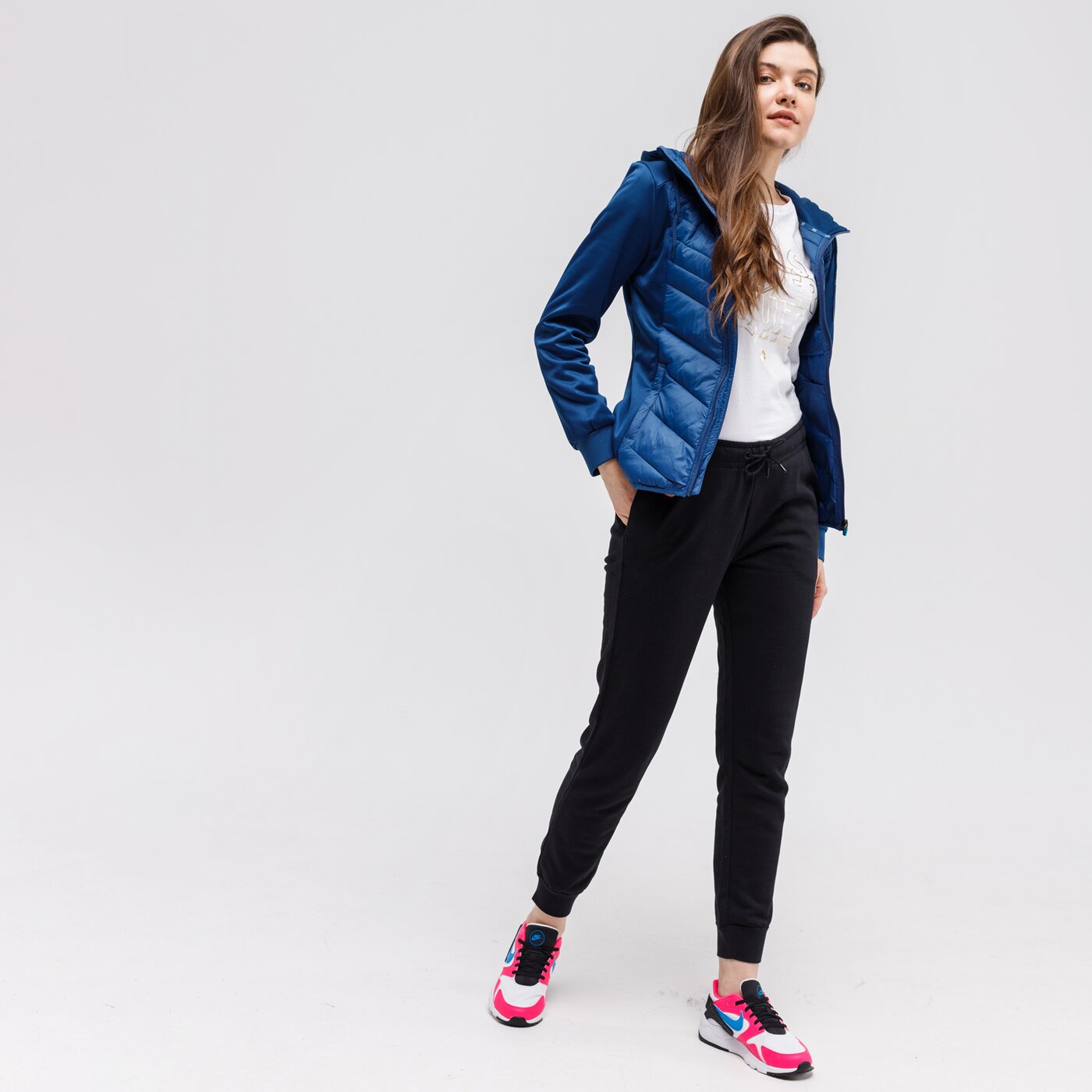 Bluza damska UP8 BLUZA ROZPINANA Z KAPTUREM ALYSSE up121bld36001 kolor granatowy