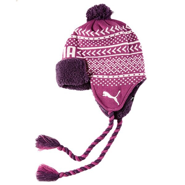 Czapka zimowa damska PUMA CZAPKA Z EARFLAP BEANIE 84341302 kolor różowy