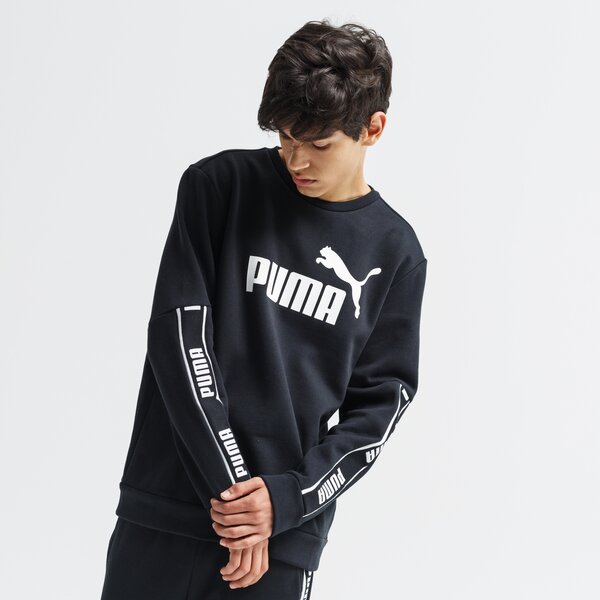 Bluza męska PUMA BLUZA AMPLIFIED CREW FL 58042901 kolor czarny