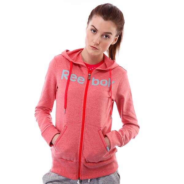 Bluza damska REEBOK BLUZA   MELANGE HOODIE z09959 kolor różowy